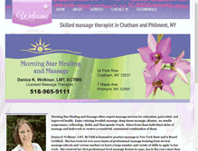 Tablet Screenshot of morningstarhealingandmassage.com